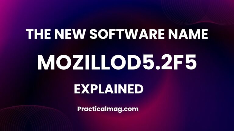 the new software name mozillod5.2f5